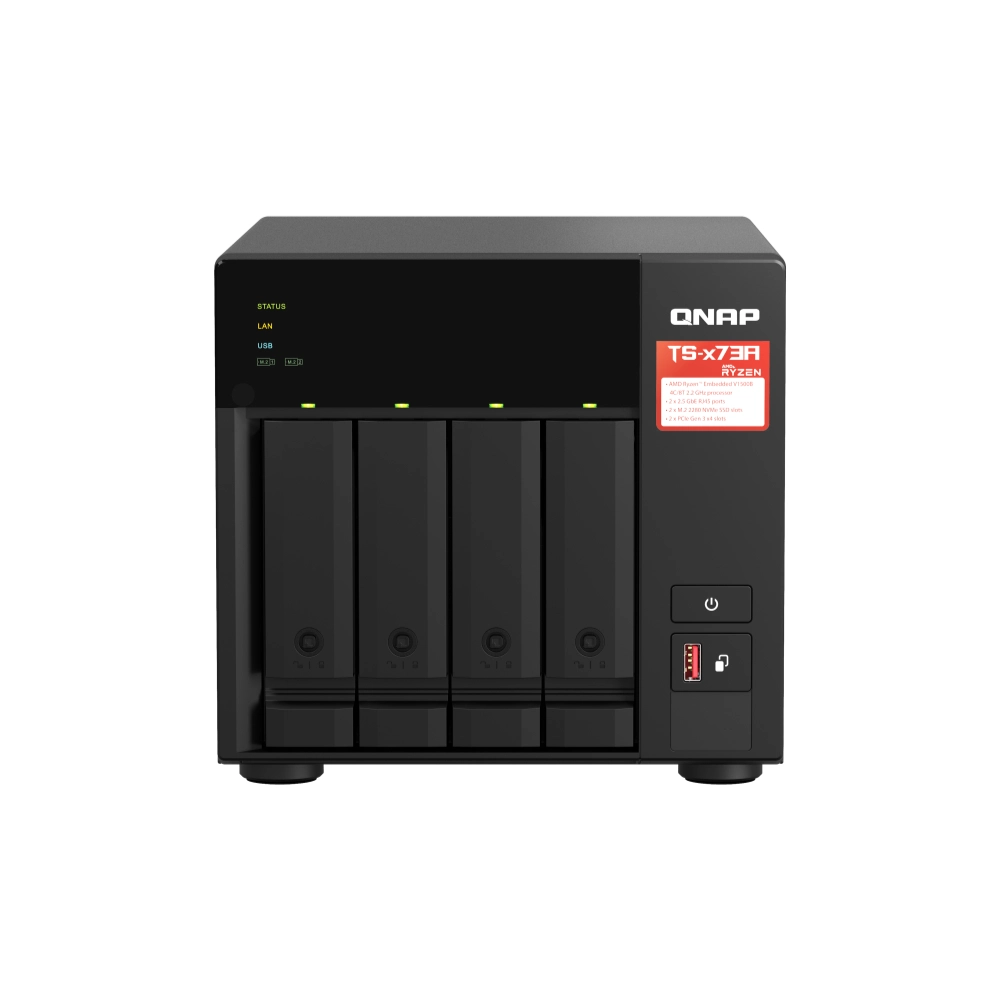 QNAP NAS Box 4 Bay 0TB TS-473A view 2